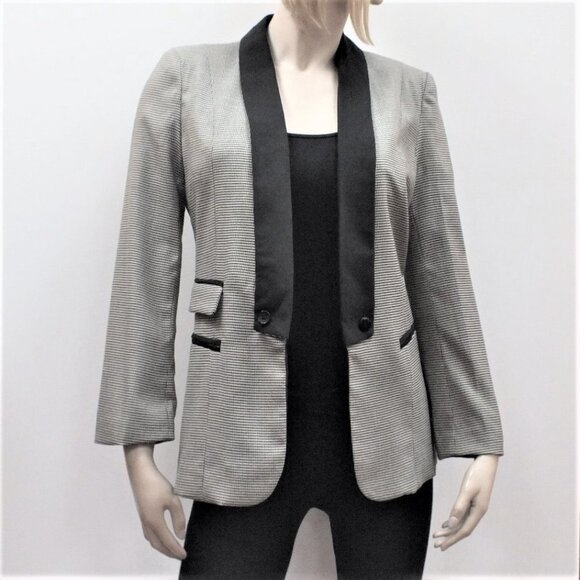 HOUNDSTOOTH Blazer Jacket Coat Size XS/S  NEW Pink Martini - Picture 1 of 10